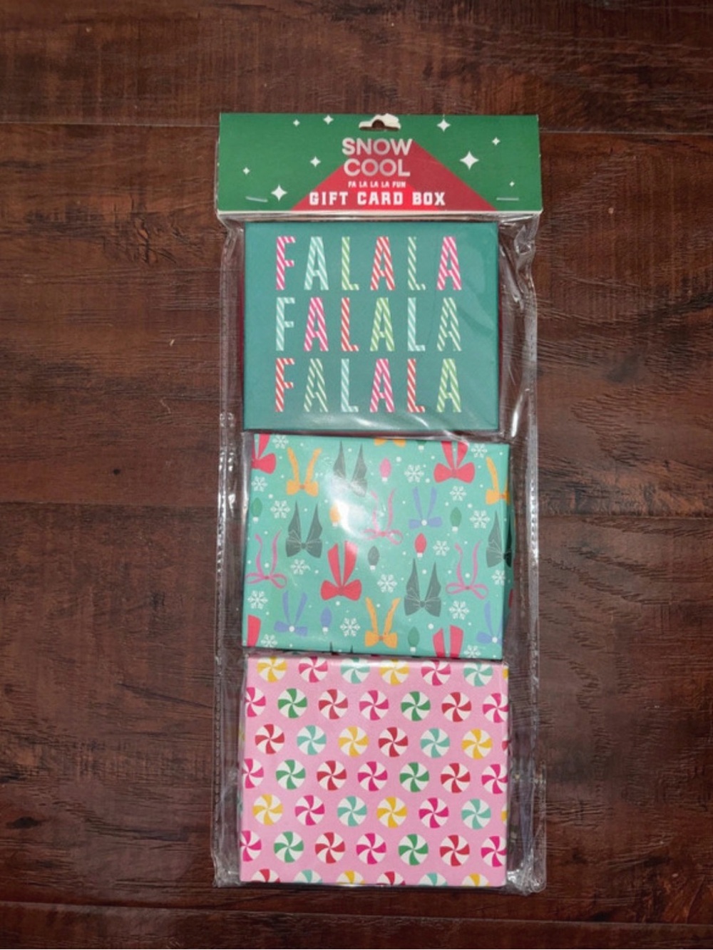 Holiday Gift Card Boxes - Green, Teal, Pink Pack